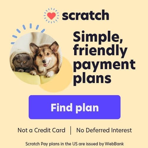 Scratch Pay QR code for easy application.