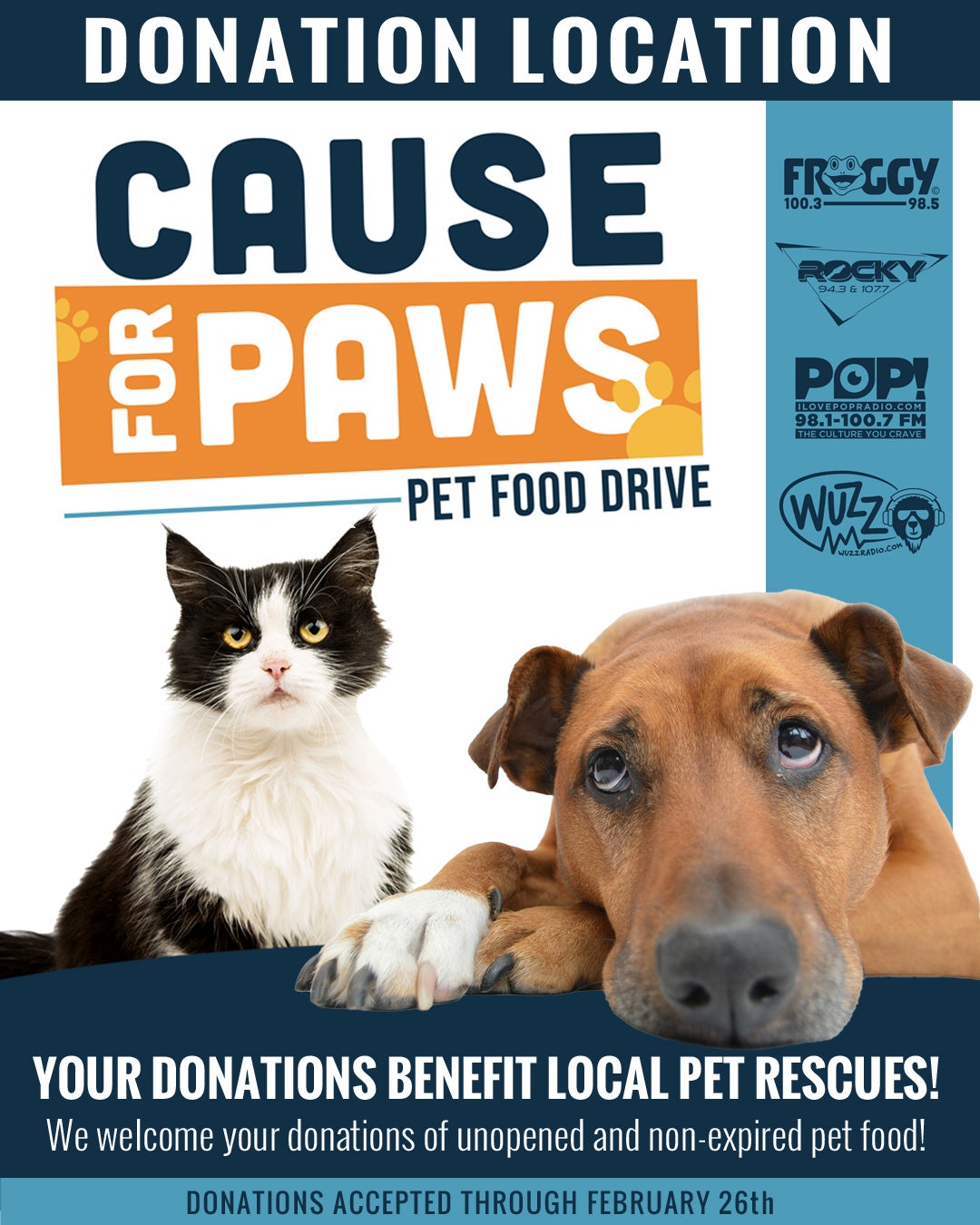 Cause for Paws Pet Food Drive